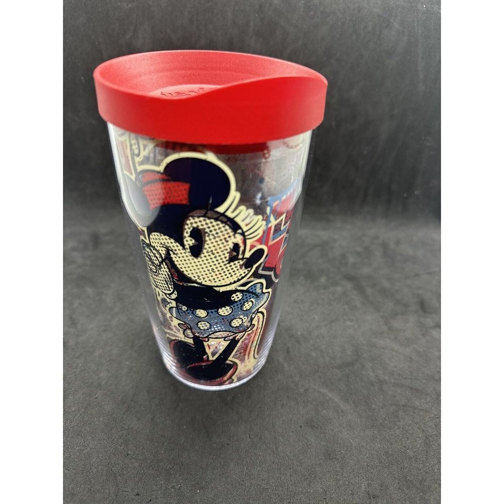 Disney Minnie Mouse Tervis Tumbler 16oz‎ with Red Lid